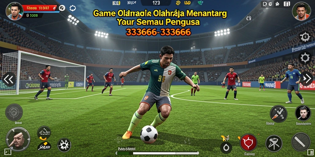 Tampilan gameplay menarik dari permainan olahraga 333666.