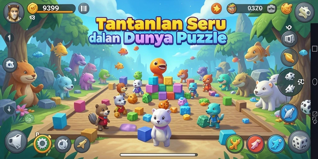 Screenshot utama 9399 menampilkan gameplay yang menantang dan menarik.