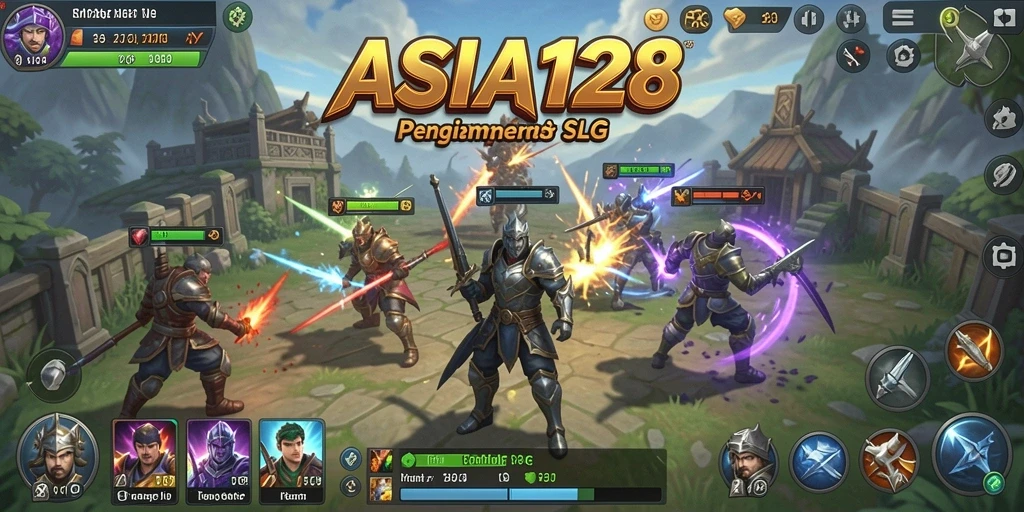 Tampilan gameplay ASIA128 yang menegangkan dan strategis.