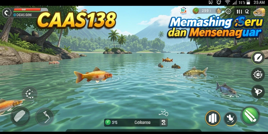 Tampilan gameplay menarik saat menangkap ikan di CADAS138.