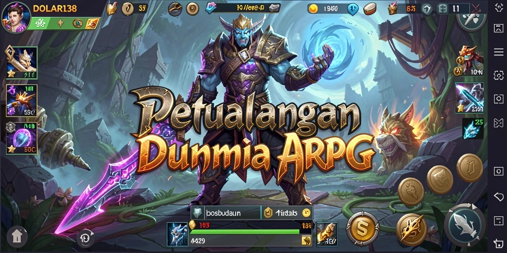 Screenshot gameplay DOLAR138 menampilkan aksi pertarungan yang seru dan menarik.