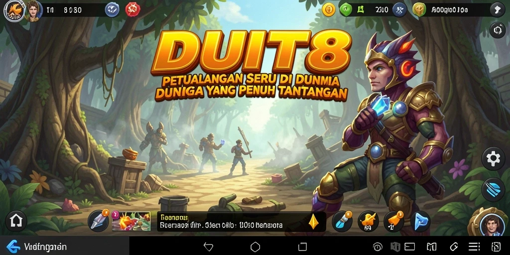 Screenshot gameplay petualangan seru di DUIT8.