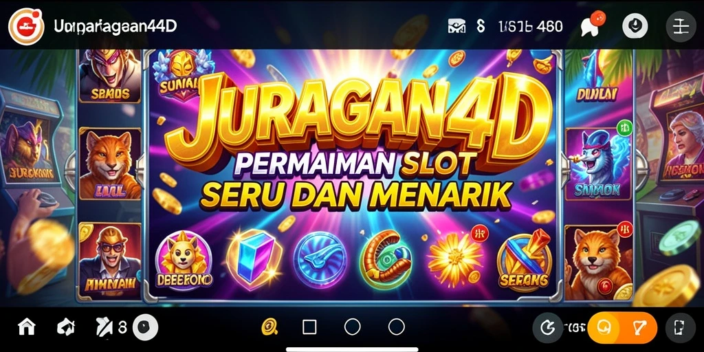 Tampilan gameplay yang menarik dari JURAGAN4D Slot.