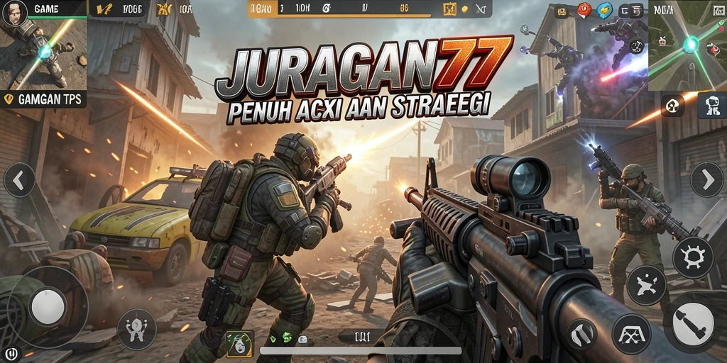 Tampilan gameplay seru dari JURAGAN77 di TPS.