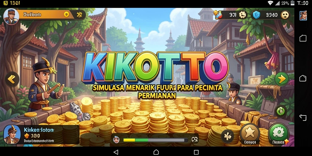 Tampilan gameplay KIKOTOTO yang menarik dan interaktif.