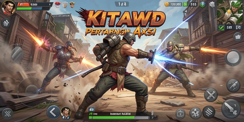 Tangkapan layar gameplay <strong>KITAWD</strong> menampilkan aksi pertarungan mendebarkan.