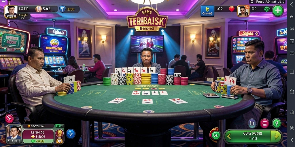 Screenshot gameplay menarik dari game Poker LG111.