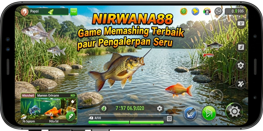 Tampilan gameplay <strong>NIRWANA88</strong> yang menarik dengan aksi memancing seru.