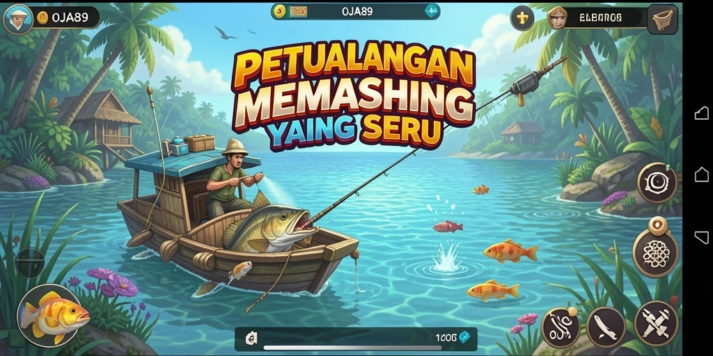 Gameplay memancing yang seru dan menantang di OJA89.