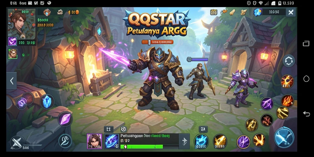 Tampilan dinamis dari pertarungan seru dalam QQSTAR.