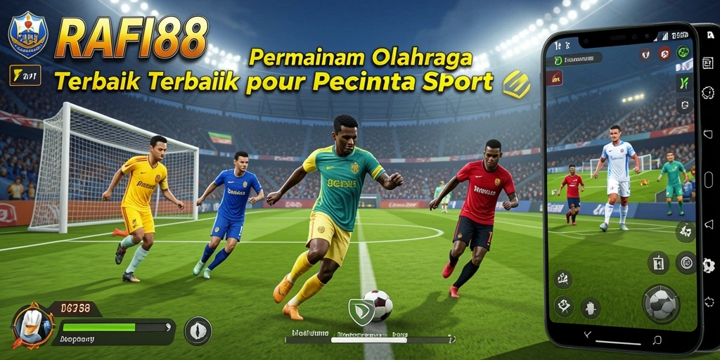Tampilan aksi seru dalam gameplay olahraga RAFI88.
