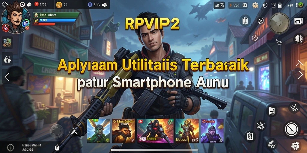 Tampilan antarmuka aplikasi RPVIP2 dengan fitur pengelolaan utilitas.