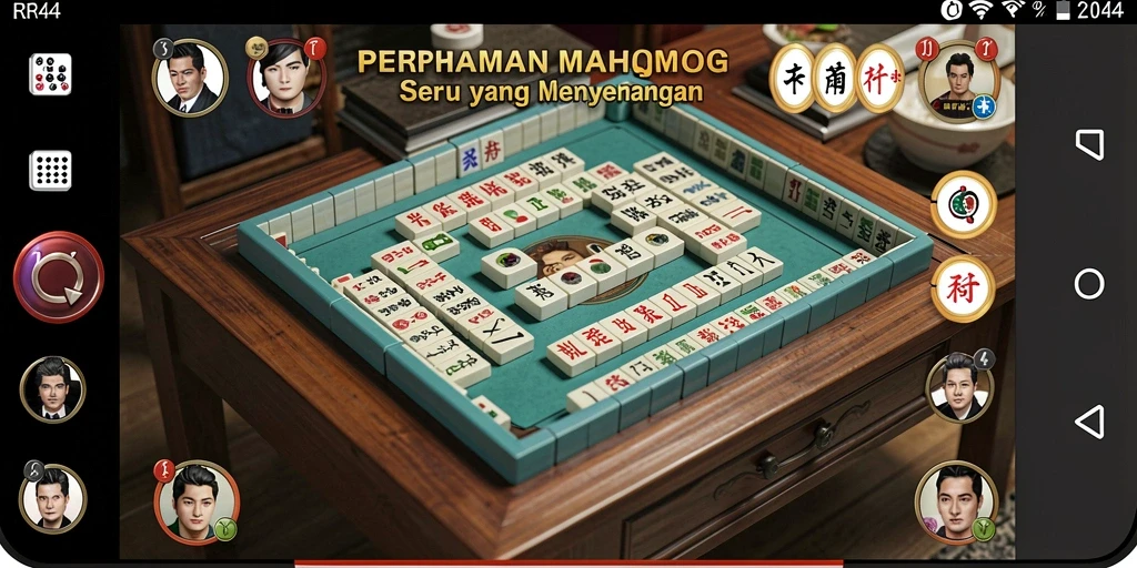 Screenshot gameplay Mahjong dari RR44 dengan grafis yang menarik.