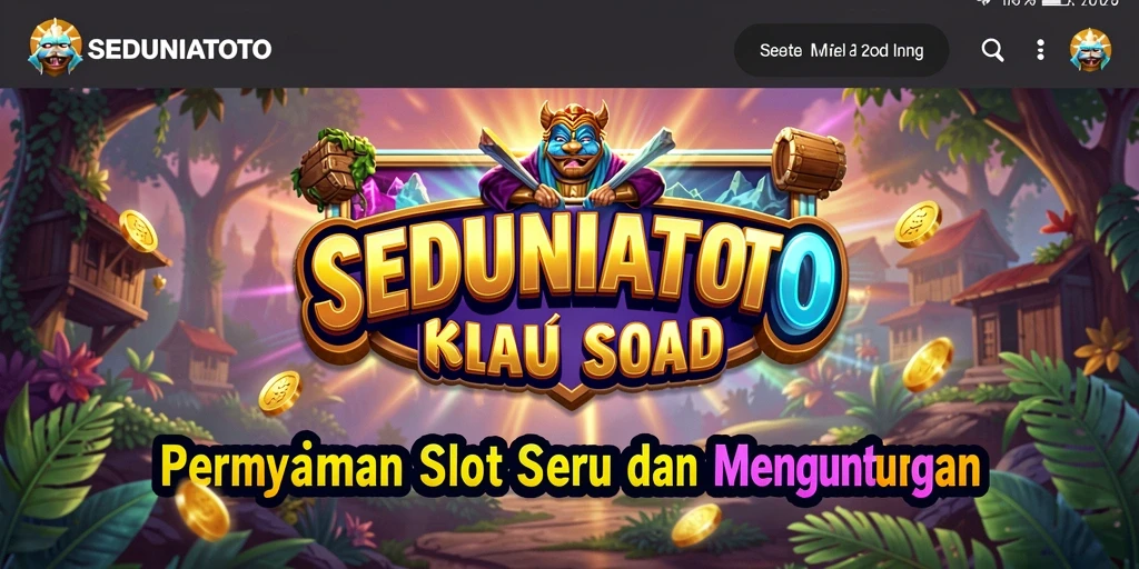Tampilan gameplay menarik dari SEDUNIATOTO yang siap menghibur.