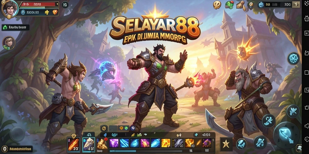 Tampilan gameplay epik dari SELAYAR88 dalam dunia MMORPG