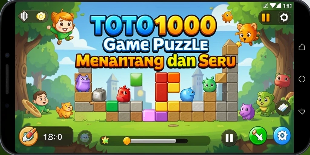 Tampilan gameplay TOTO1000 yang menyenangkan dan penuh tantangan.