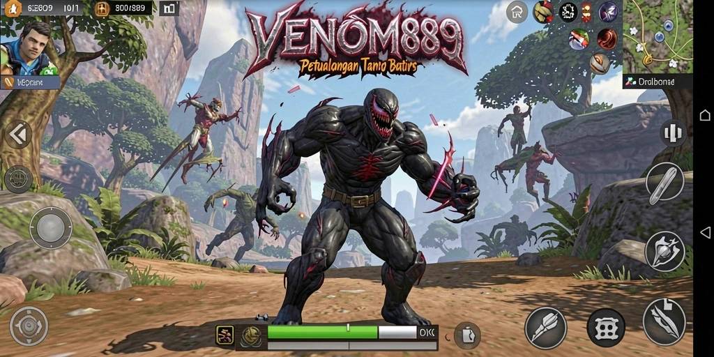 Gameplay Open World yang menakjubkan dalam VENOM889.