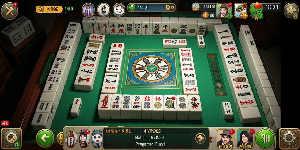 Gameplay seru VIP805 dalam permainan Mahjong.