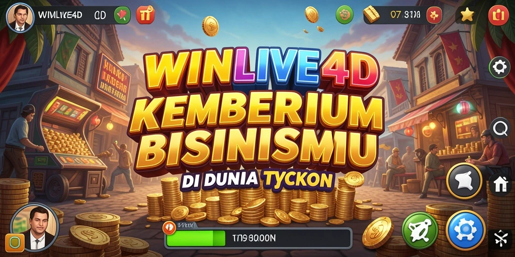 Screenshot menunjukkan gameplay mendebarkan dari <strong>WINLIVE4D</strong> yang penuh strategi Tycoon.